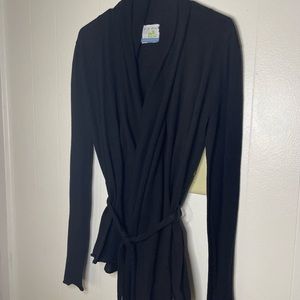 Mary Ellen blacked wrap sweater